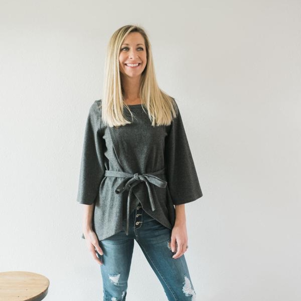 Tie Front Sweater